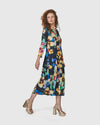 Alembika Forget-Me-Not Cocoon Dress in Garden