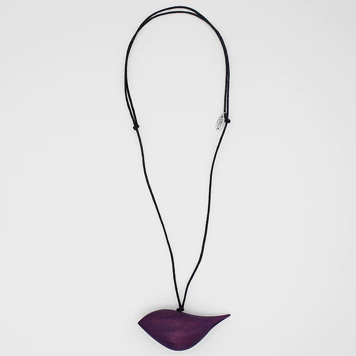 Sylca Robin Pendant Necklace in Purple