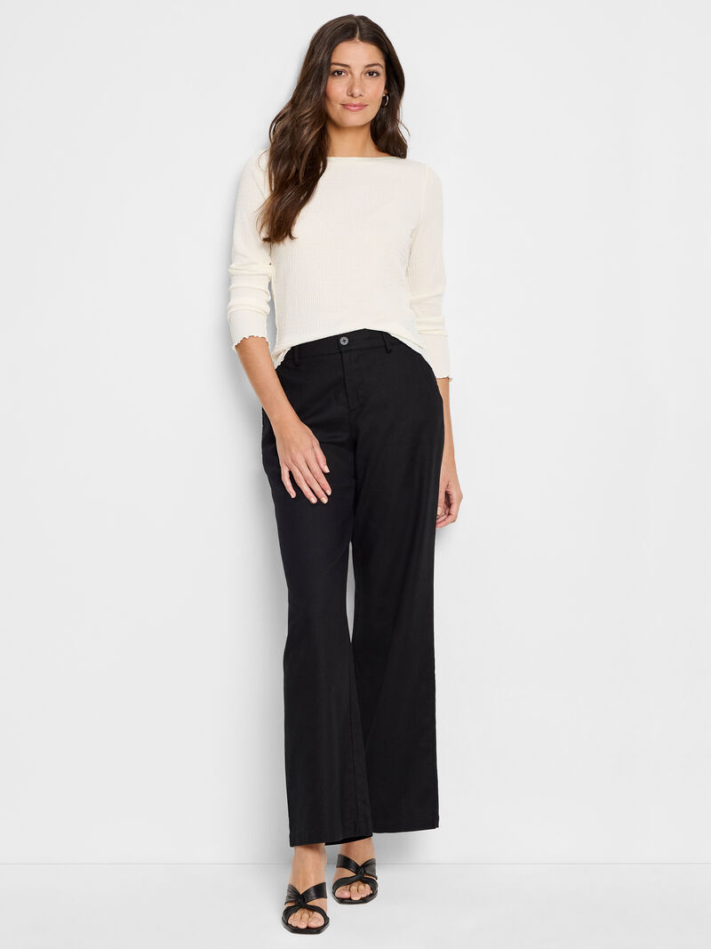 Nic + Zoe Bubble Knit Top in Cream