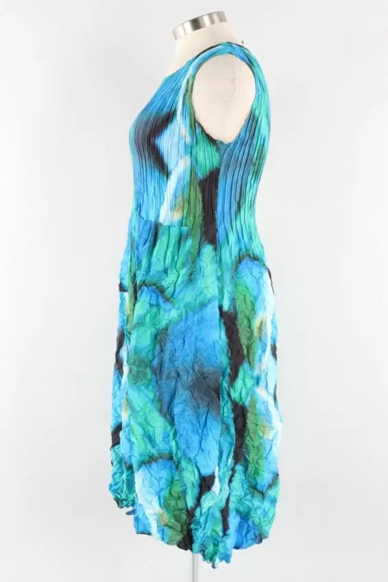 Alquema  Smash Pocket Dress in Aqua Bows