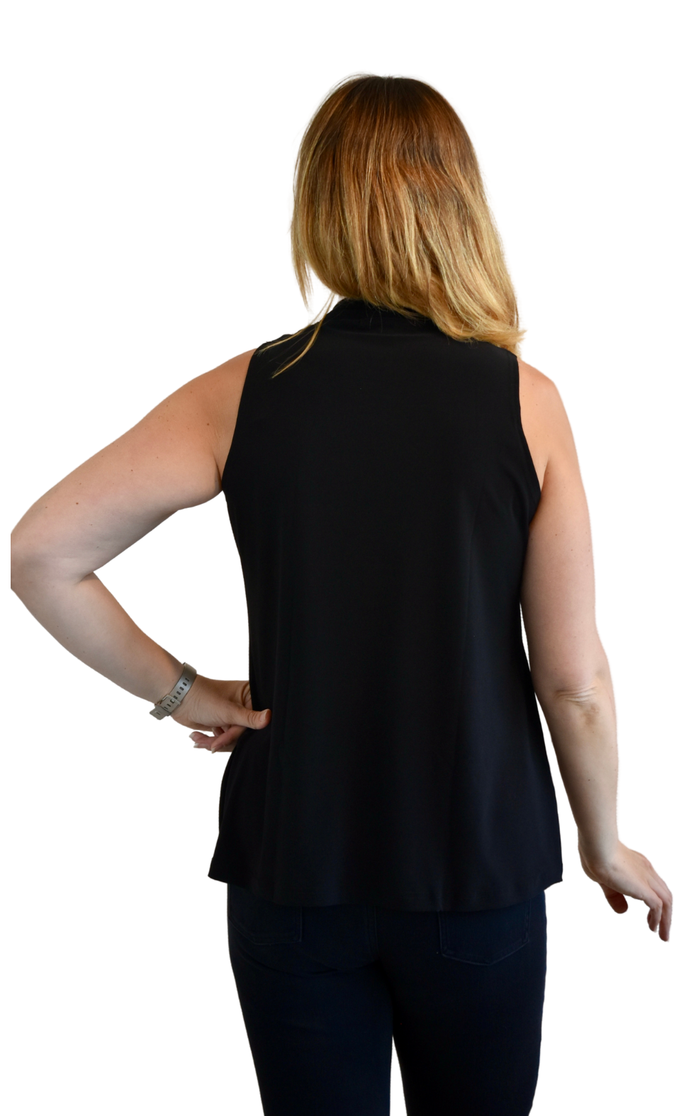 Sympli Deep V Trapeze Tank in Black