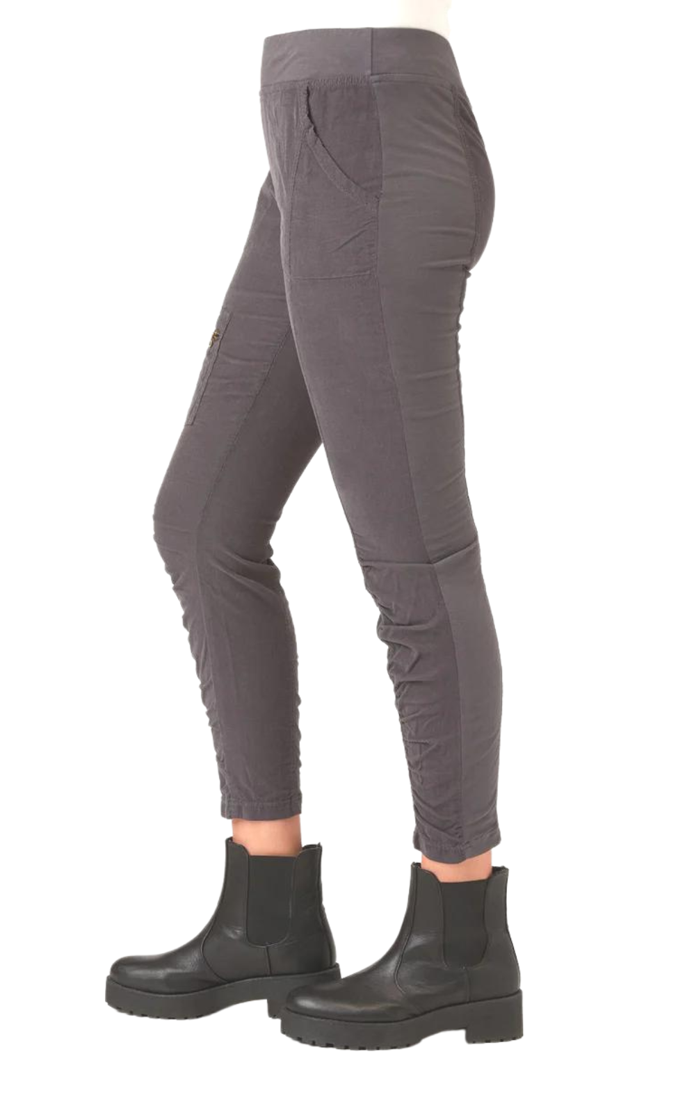 XCVI Malanda Pant in Charcoal Corduroy