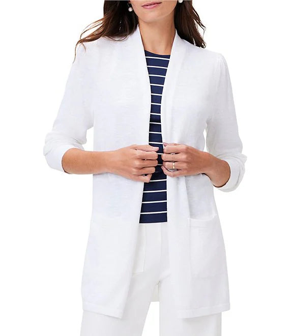 Nic + Zoe Coffee Run Cardy in Paper White