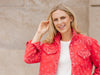 Shannon Passero Bandana Quilted Shacket in Red