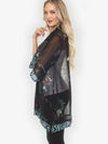 Citron Koi and Leaves Kimono