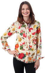 Dizzy Lizzie Cape Cod Blouse in Botanical