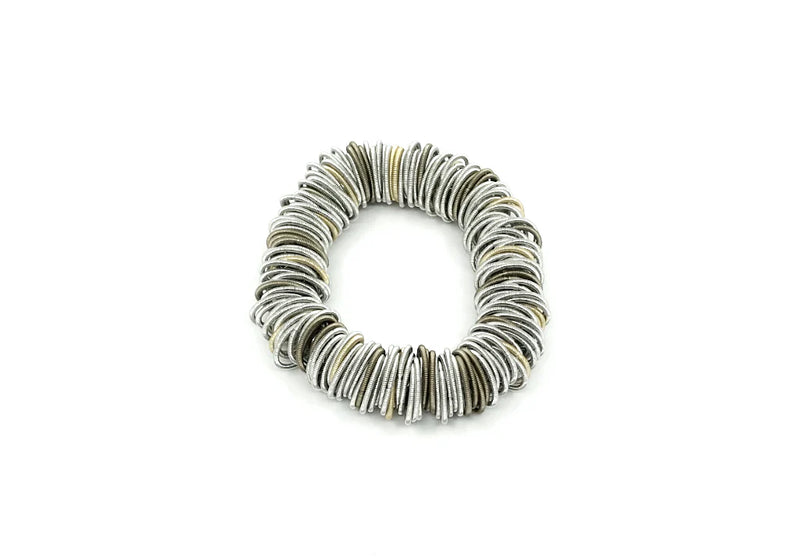 Sea Lily Silver, Bronze & Gold Bracelet