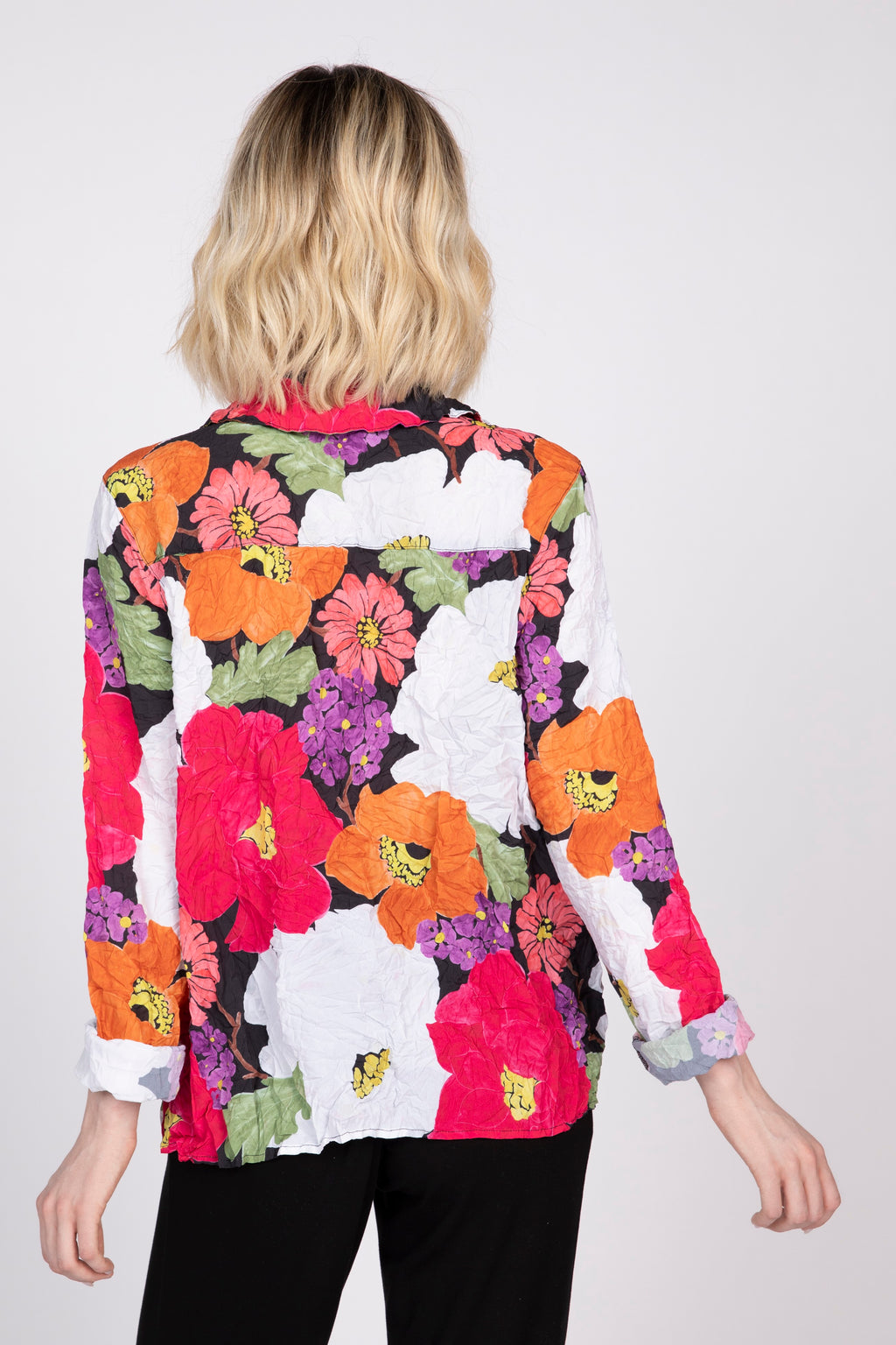 Olivia by Habitat Crimped Crepe Floral Blouse - Harper Greer
