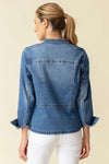 Habitat Stretch Denim Moto Jacket in Denim