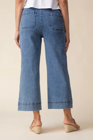 Habitat Stretch Denim Wide Leg Crop Pant