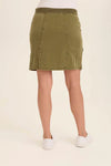 XCVI Leto Miniskirt in Kombu Pigment