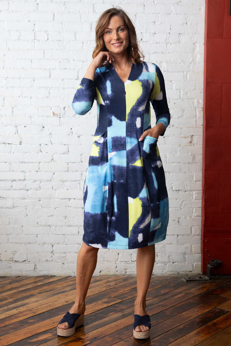 Olivia by Habitat Arthouse Knits Ikat Cocoon Dress