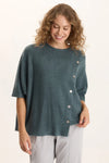 XCVI Osiris Poncho in Blue Oasis