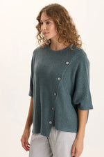 XCVI Osiris Poncho in Blue Oasis