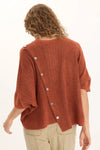 XCVI Osiris Poncho in Sprightly Poppy