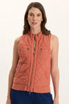 XCVI Aeric Quilted Vest in Papaver
