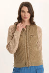 XCVI Aeric Quilted Vest in Plateau Pigment