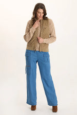 XCVI Aeric Quilted Vest in Plateau Pigment