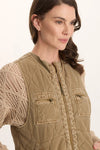 XCVI Aeric Quilted Vest in Plateau Pigment