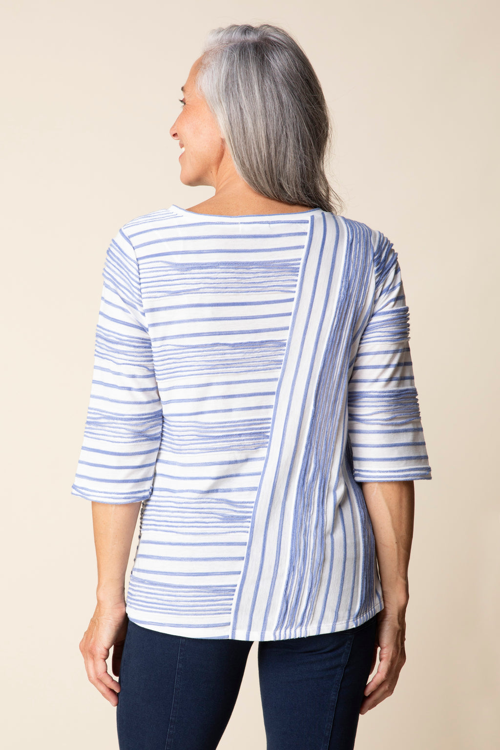 Habitat Blurred Lines Tee in Bluebell - Harper Greer