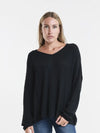 Tees By Tina Gabrielle V Neck in Black