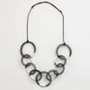 Black & Silver Mesh Statement Necklace