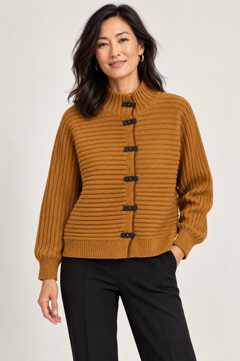 SHANNON PASSERO REECE CARDIGAN IN EARTH - Harper Greer