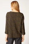 Habitat Crinkle Crepe Mosaic Pullover in Lichen
