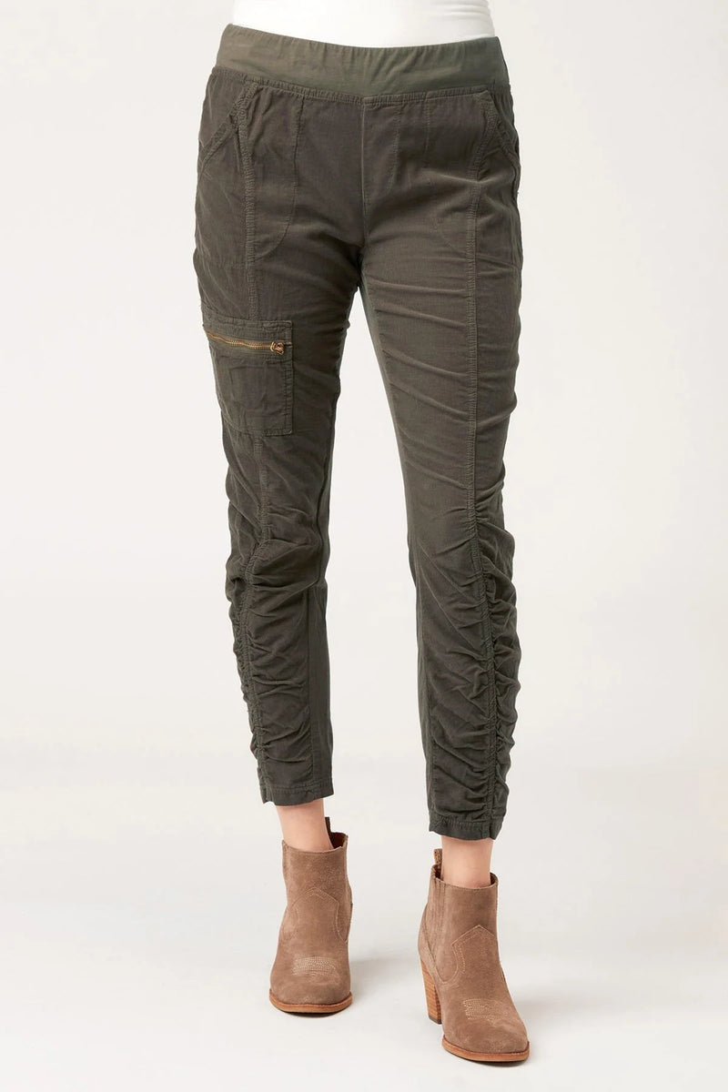 XCVI Malanda Pant in Olive Corduroy