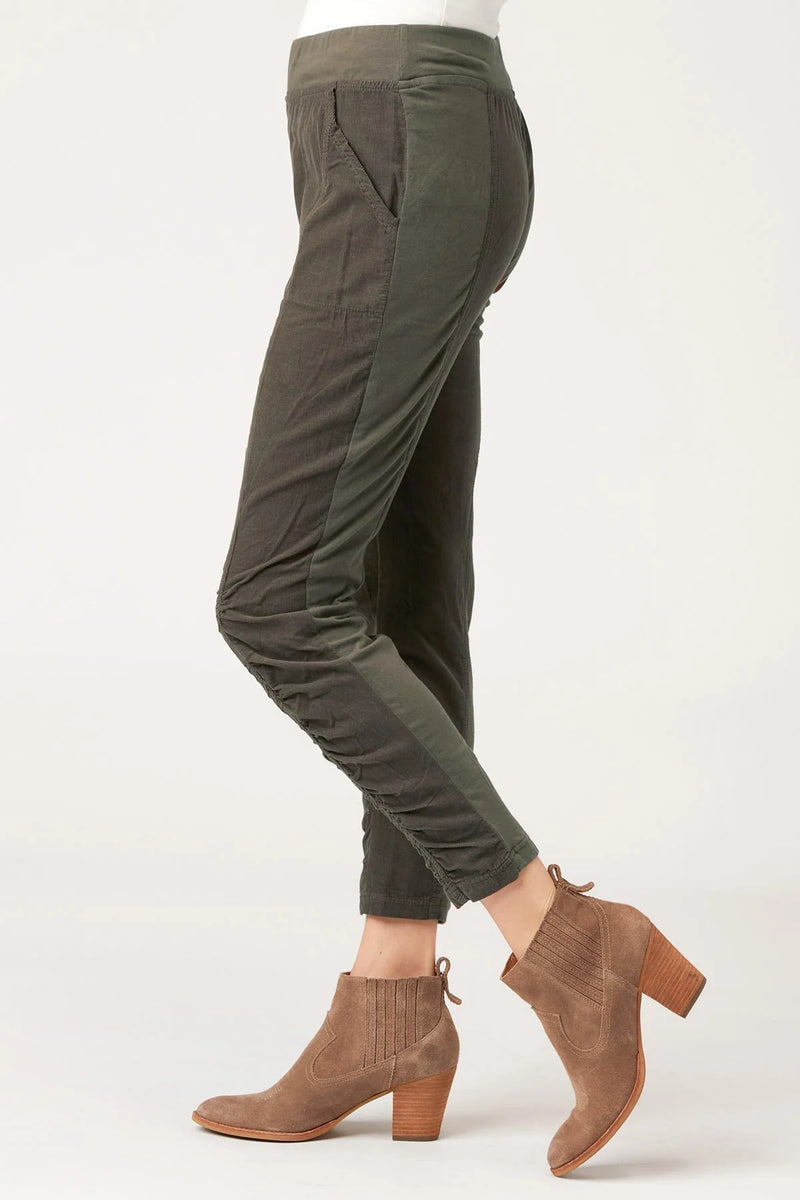 XCVI Malanda Pant in Olive Corduroy