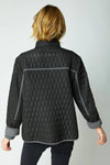 Habitat Double Faced Quilted Urban Jacket in Black
