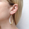 M Baer Long Overlap Swoops Earring