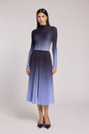 Wild Cosmos Kate Ombre Pleated Skirt in Periwinkle