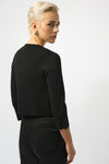 Joseph Ribkoff Cropped Jacket in Black