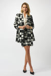 Joseph Ribkoff Printed Plaid A-Line Jacket