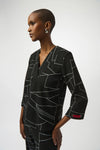 Joseph Ribkoff V Neck Jeweled  Pullover