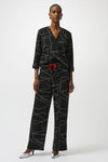 Joseph Ribkoff V Neck Jeweled  Pullover