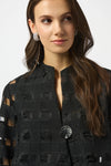 Joseph Ribkoff Checkered Swing Jacket
