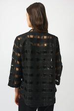 Joseph Ribkoff Checkered Swing Jacket