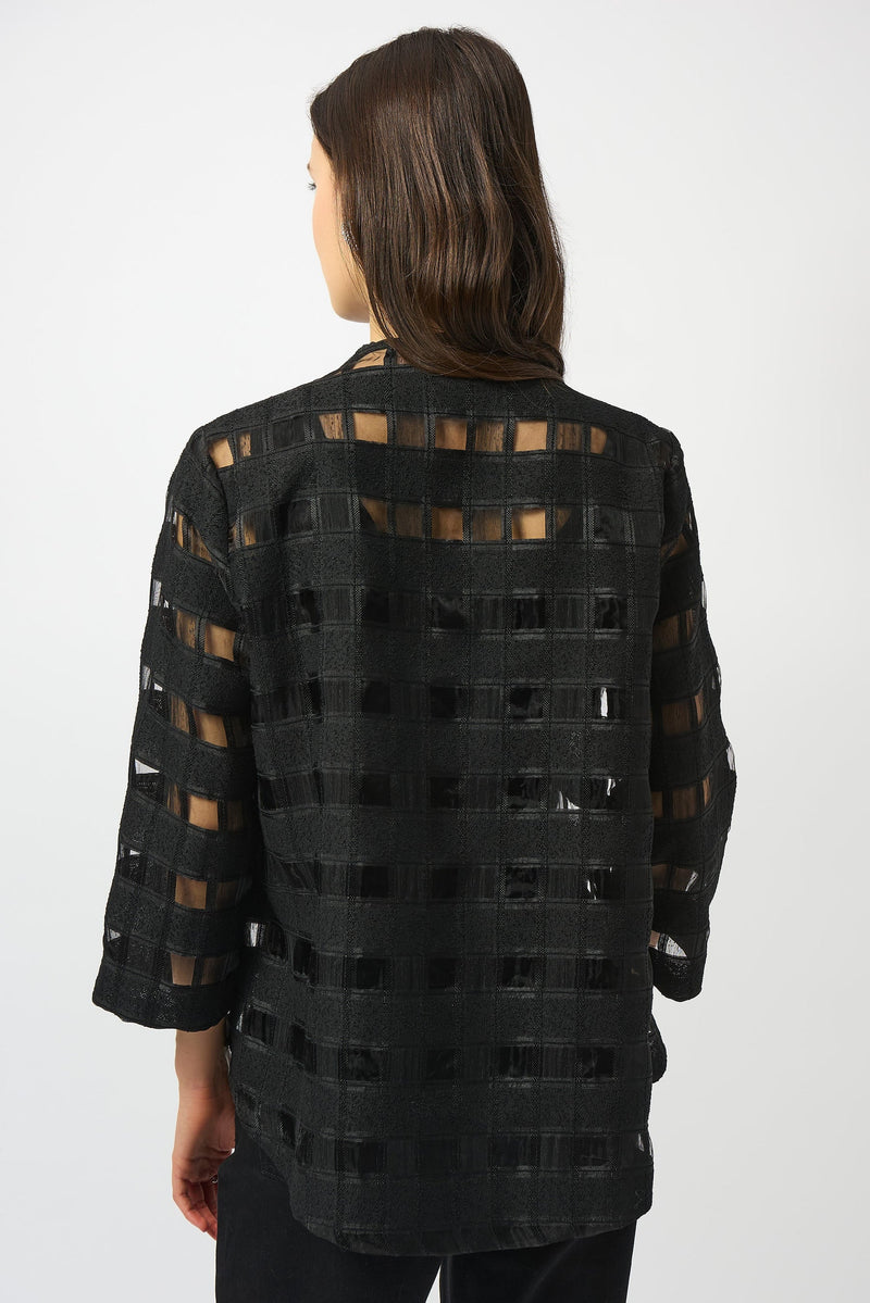 Joseph Ribkoff Checkered Swing Jacket