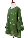 Mona Lisa Flare Pullover in Green
