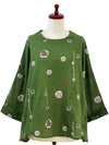 Mona Lisa Flare Pullover in Green