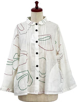 Mona Lisa Pin Tuck Jacket in Natural