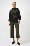 Joseph Ribkoff Animal Print Mock Turtleneck Sweater