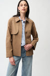 Joseph Ribkoff Cotton Twill Trench in Tiger's Eye