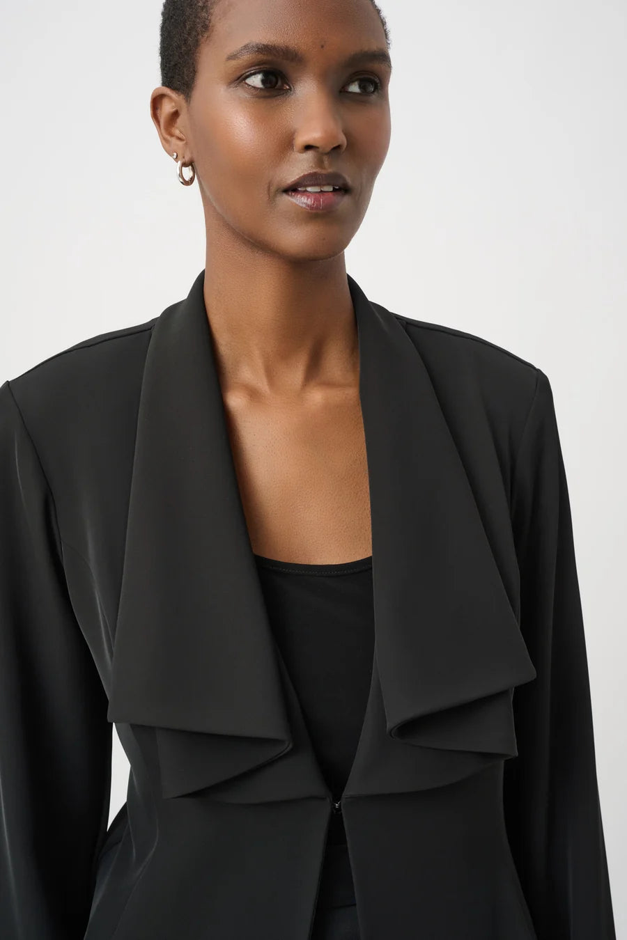 JOSEPH RIBKOFF DRAPED SHAWL COLLAR BLAZER - Harper Greer