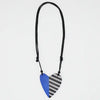 Blue and Black Anastasia Heart Pendant
