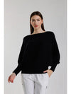 Tees by Tina Mylah Seriously Soft Batwing Sweater in Black
