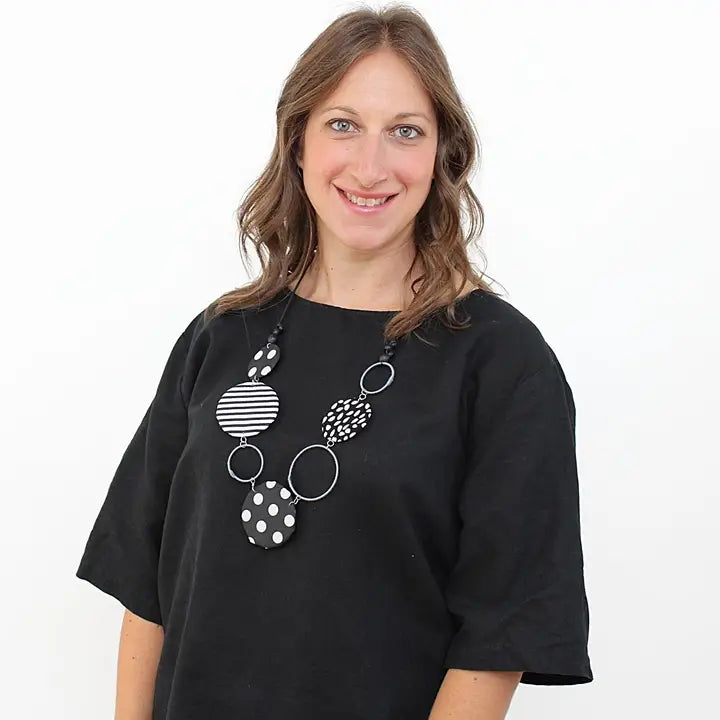 Black & White Teigen Statement Necklace