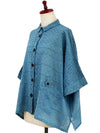 Mona Lisa Tab Pocket Jacket in Blue